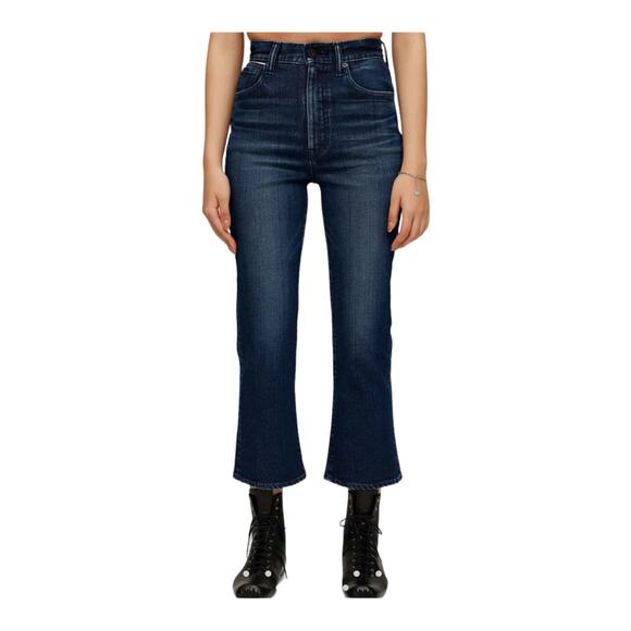 Moussy Vintage Jeans Emma Cropped flare blue size 29 - Picture 1 of 7